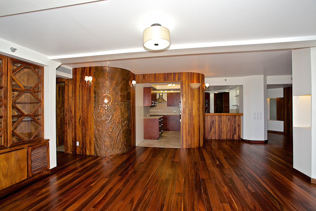 Hawaiian Koa Wood Flooring Renovated Kitchen Big Rock Investments